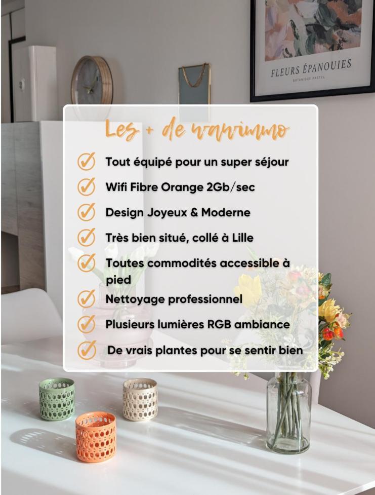 Le Design *Vieux Lille*Parking Gratuit*Fibre Apartment La Madeleine  Exterior photo